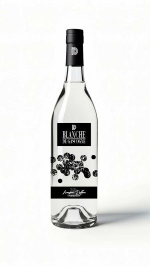 Bouteille Blanche de Gascogne Armagnac Duffau Eau-de-vie Blanche de Gascogne Colombard Ugni Blanc Duffau Apéritif Armagnac Duffau Blanche de Gascogne frais