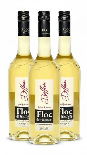 Coffret 3 bouteilles Floc de Gascogne Blanc Armagnac Duffau Floc de Gascogne Blanc Armagnac Duffau Domaine de Juglaron Apéritif Blanc Floc de Gascogne Duffau 17°
